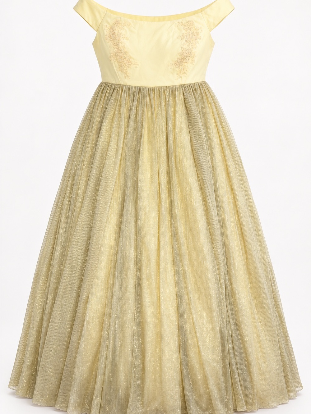 NWT Torrid Disney Princess Belle Gold Off Shoulder Gown Size 18
